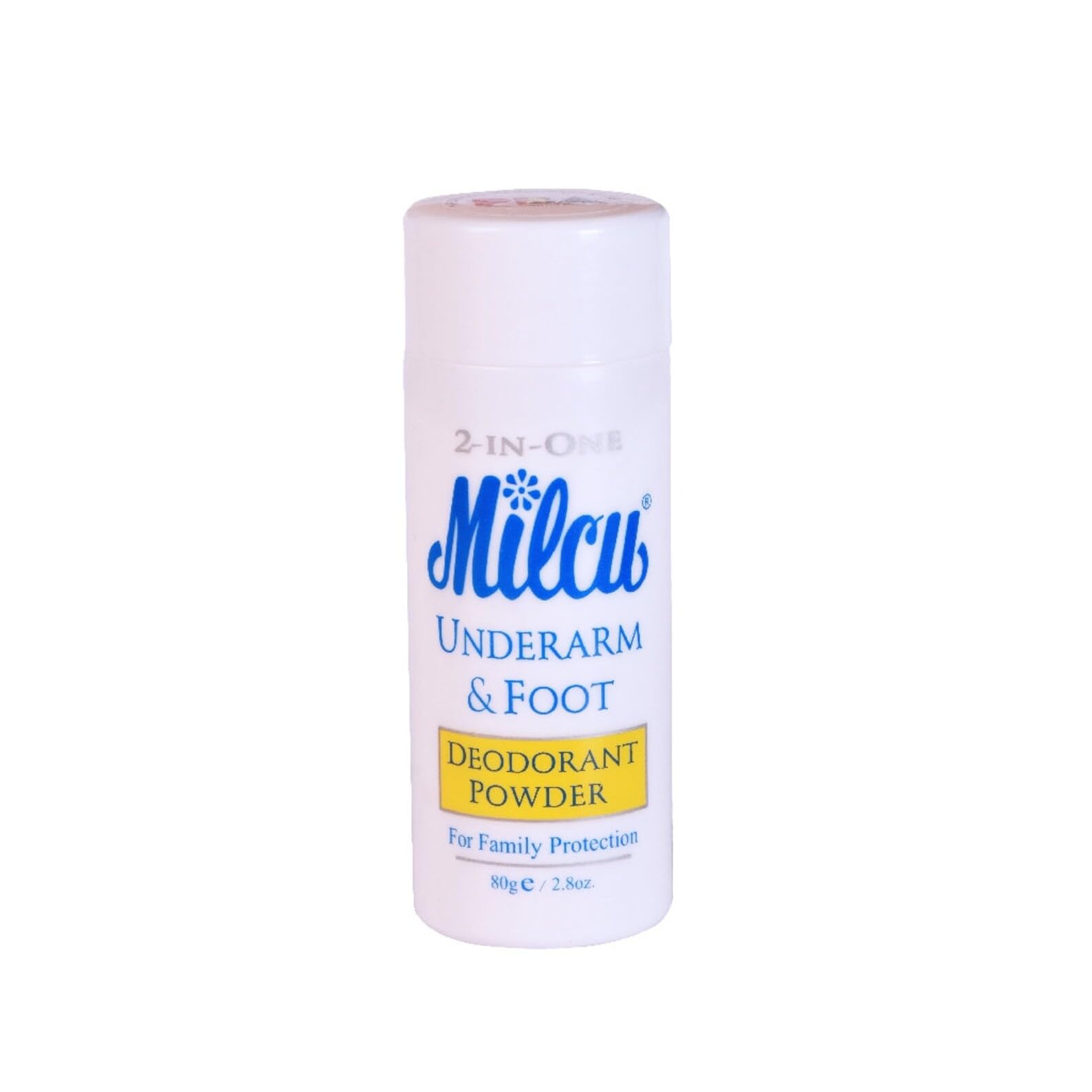 Milcu Underarm & Foot Deodorant Powder 80 grams Large Size