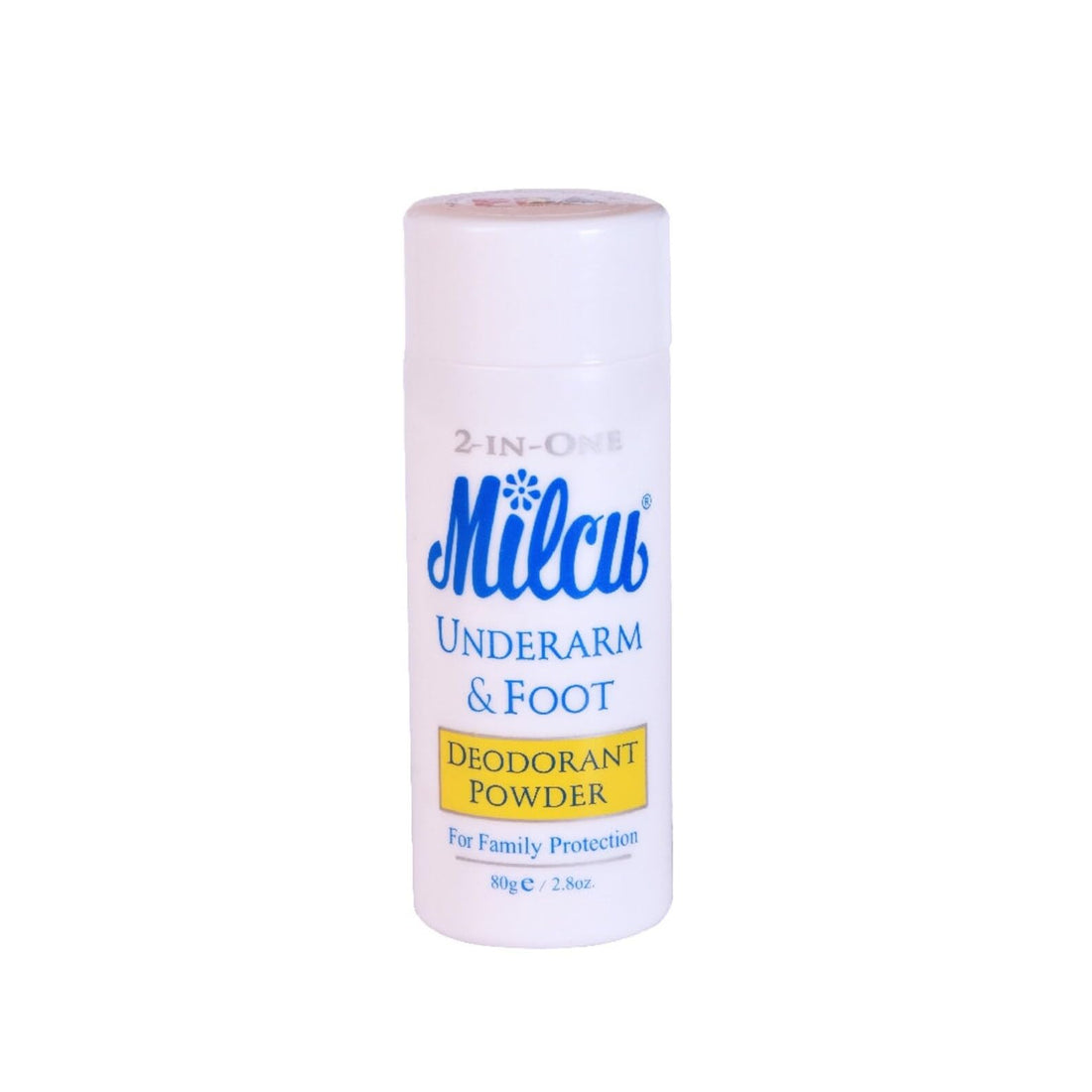 Milcu Underarm & Foot Deodorant Powder 80 grams Large Size