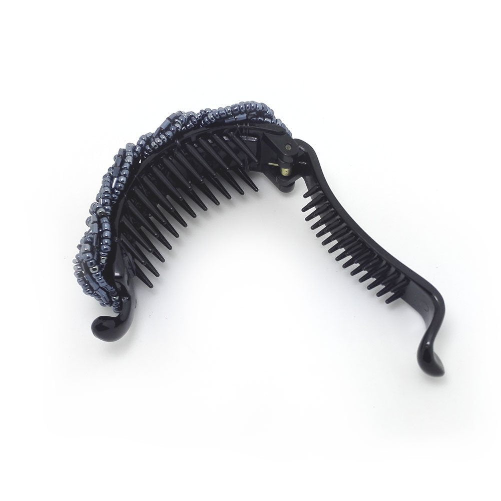 Meilliwish Noble Lady Girl Hair Clip Ponytail Holder(H35)(DarkBlue)