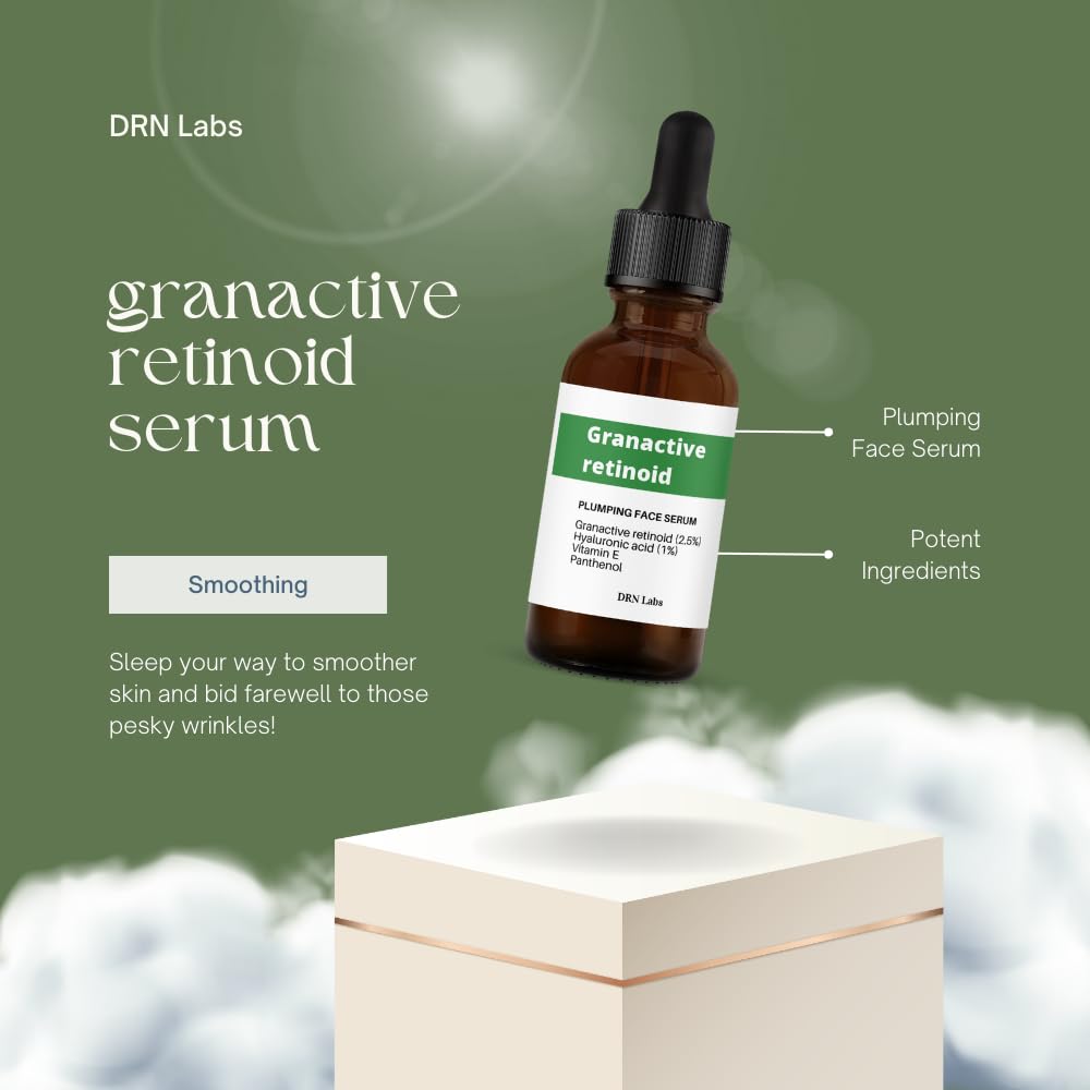 Granactive Retinoid Serum for Face - Use For Reduction of Fine Lines and Wrinkles. Retinol alternative. 1 fl oz by DRN Labs