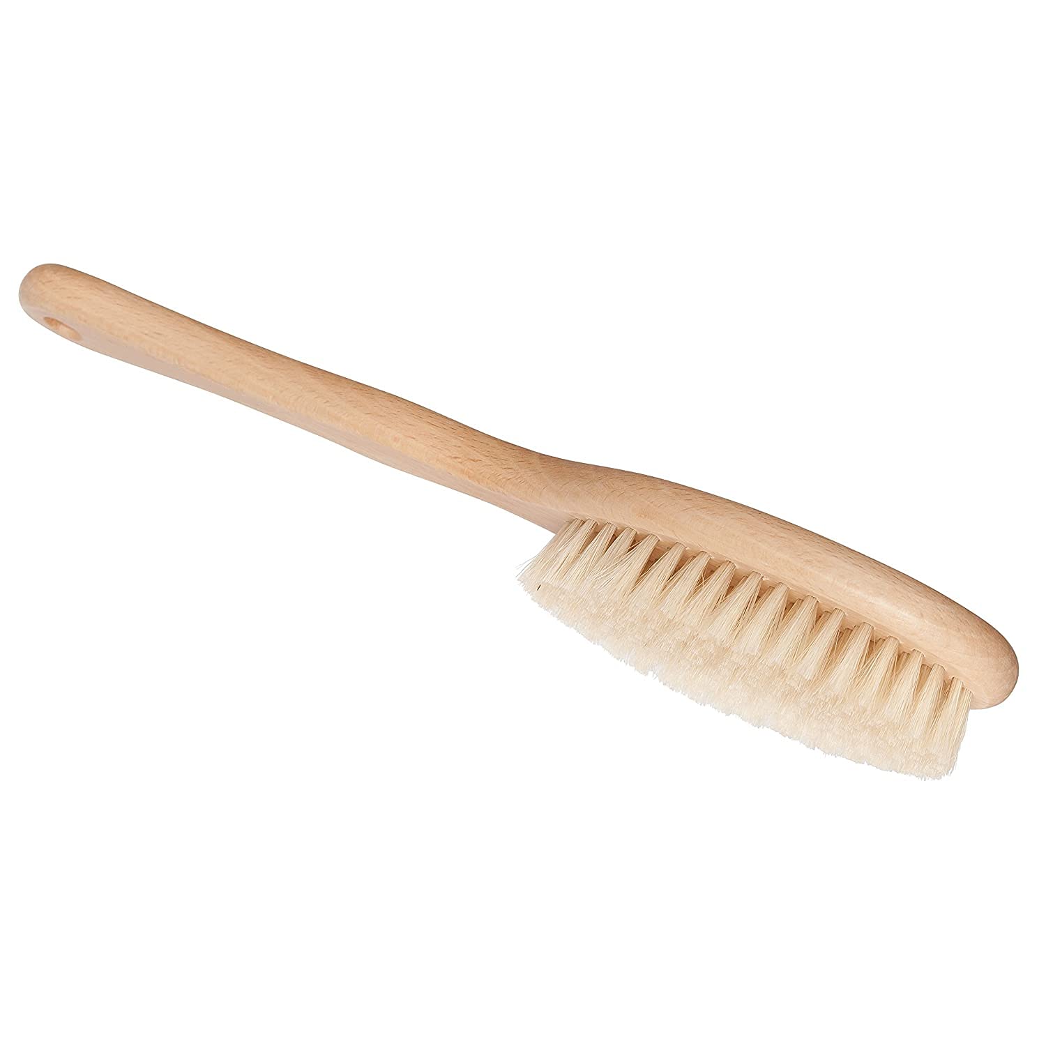 Short Bath Brush with Natural Pig Bristles : Bürstenhaus Redecker Short Bath Brush with Natural Pig Bristles, 11-3/4 Inches Long