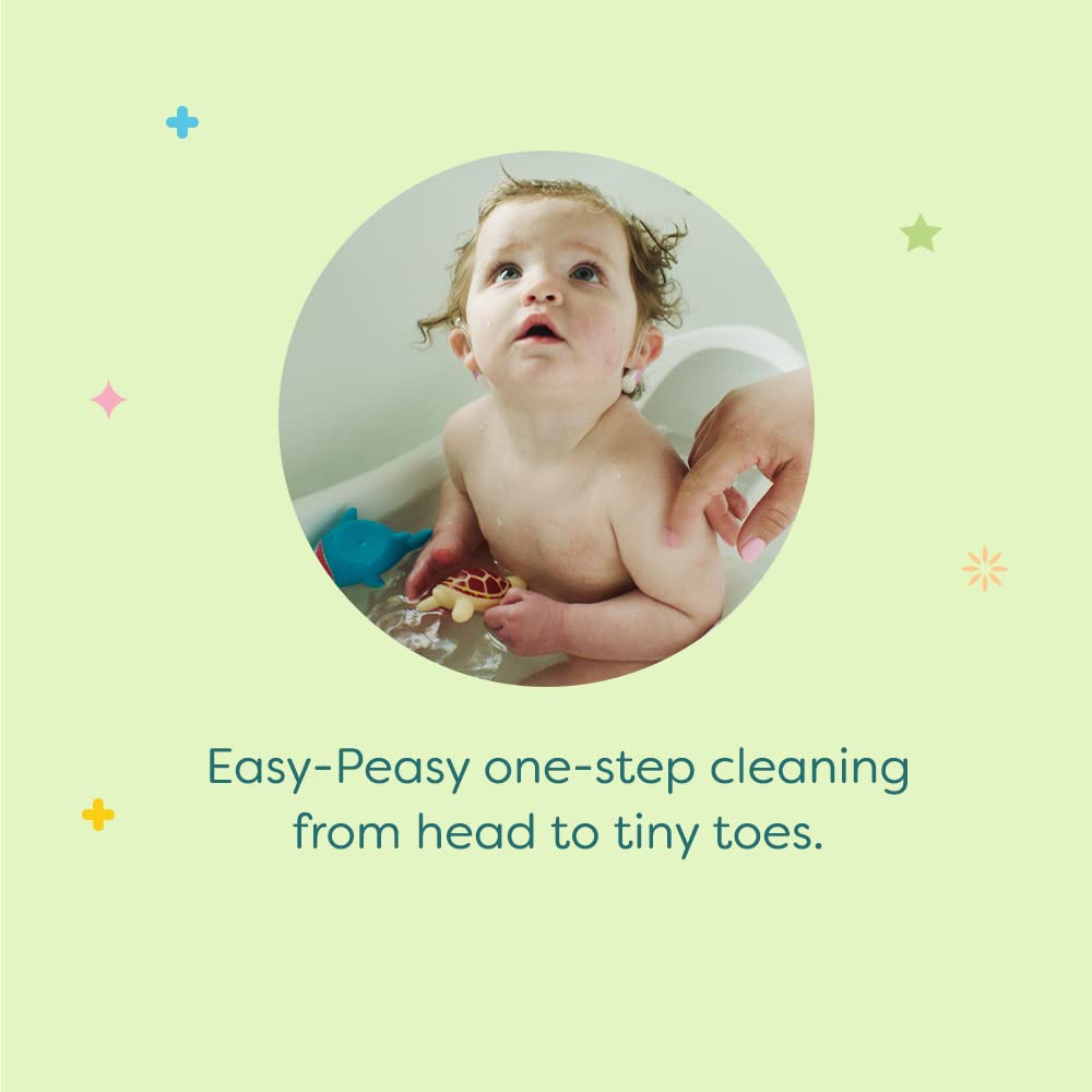 Babyganics Baby Shampoo + Body Wash Pump Bottle, Fragrance Free, 16oz, 3 Pack