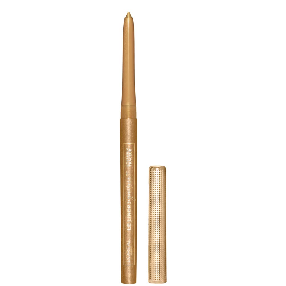 L’Oréal Paris Makeup Le Liner Signature Mechanical Eyeliner, Easy-Glide, Smudge Resistant, Bold Color, Long Lasting, Waterproof Eyeliner, Gold Velvet, 0.011 oz., 1 count