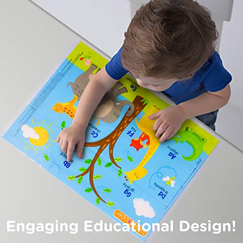 Neat Solutions Table Topper Disposable Stick-on Placemats in Reusable Package, Gender Neutral, 12 x 18, 60 Count (Pack of 1) (Styles May Vary)