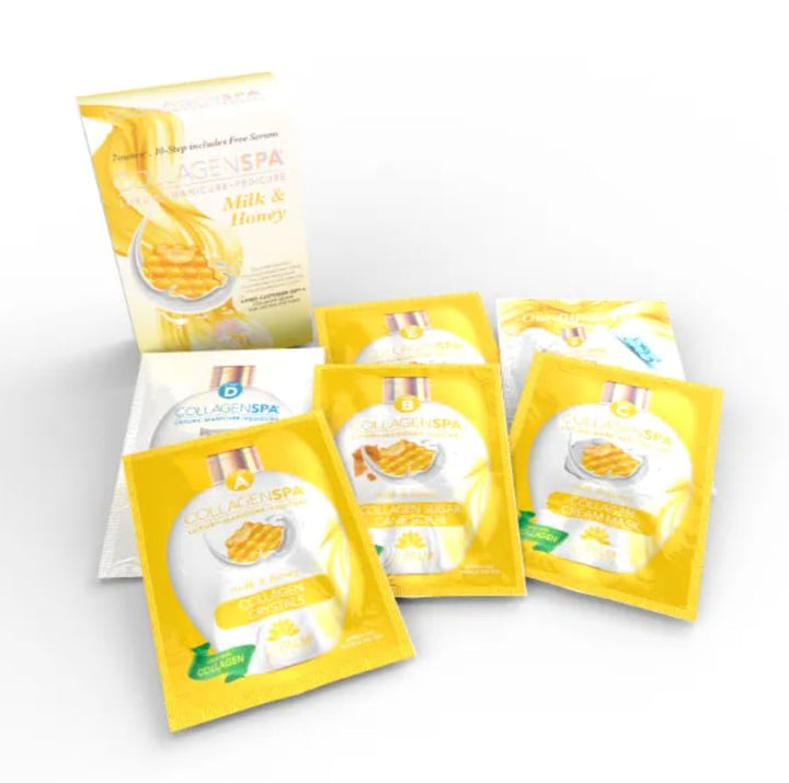 La Palm Collagen Spa Luxury Manicure and Pedicure with Collagen Bubble Crystals - Milk & Honey