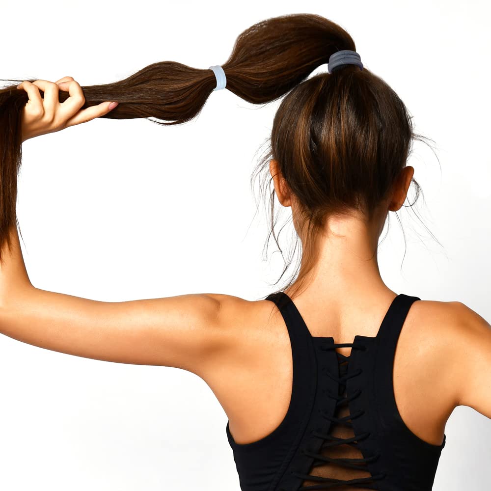 Scunci 3820503a048 Black& Clear No Slip GripÃ‚® Ponytailers by Scunci