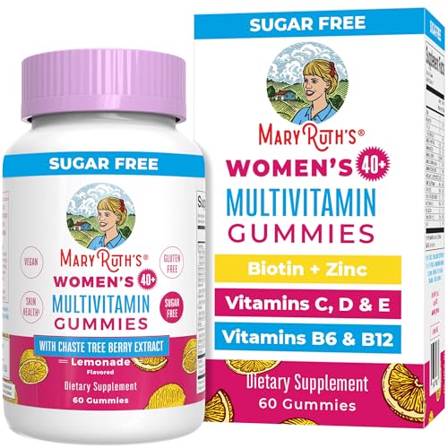 MaryRuth Organics, Sugar Free, Vegan Vitamin Gummy, Immune Support Daily Multivitamin + Chasteberry, Hair, Skin and Nail for Women, 60 Count, Pack of 1