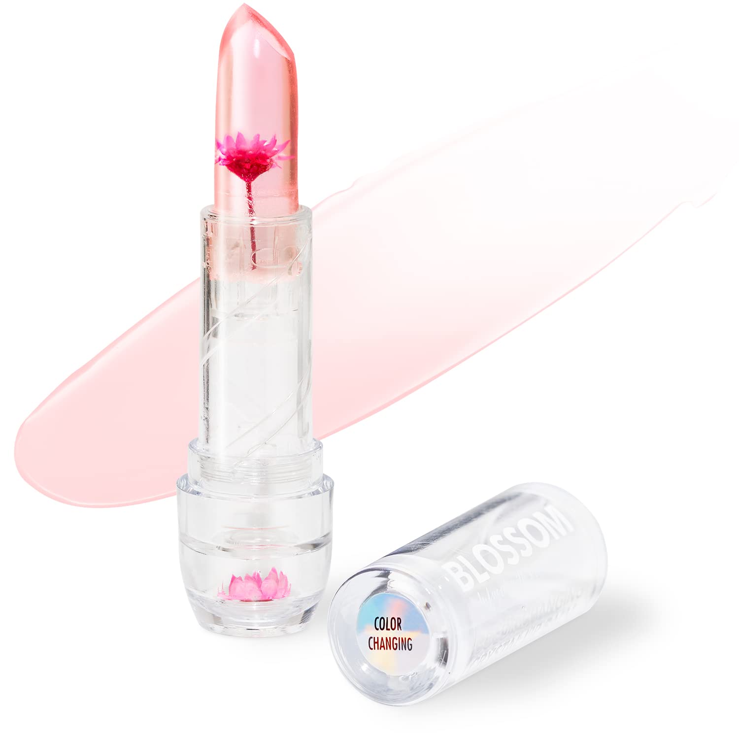 Blossom Crystal Lip Balm - Color Changing - Pink
