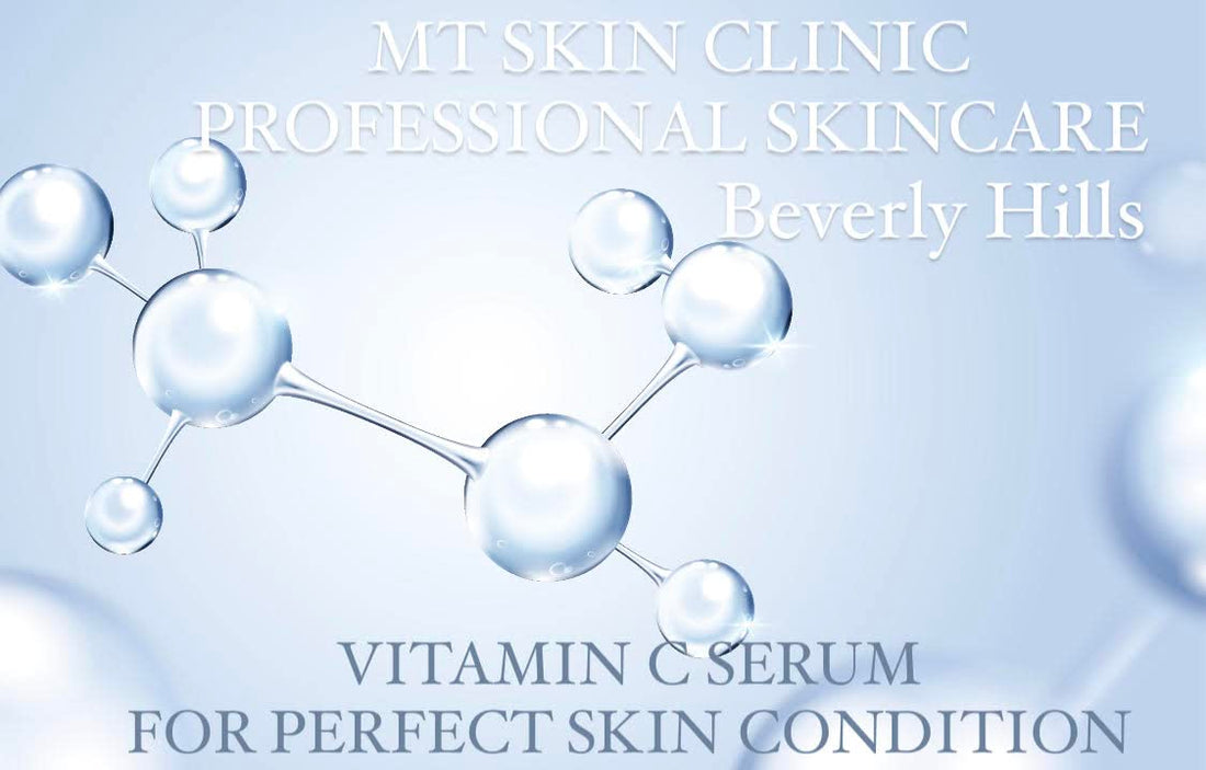 MT Skin Clinic Pro Advanced Hyaluronic Acid Serum for Face, Glow+ Antioxidant Protein-Rich Face Lift Serum with Vitamin C, Niacinamide and B5 for Dry Skin Hydrating and Anti-Aging, 1oz