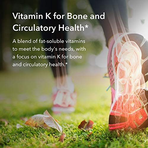 Allergy Research Group Full Spectrum Vitamin K - Vitamin K1 and K2 Supplement, Vitamin K Complex, MK-4, MK-7, Vitamin D3, Vitamin A - 90 Count