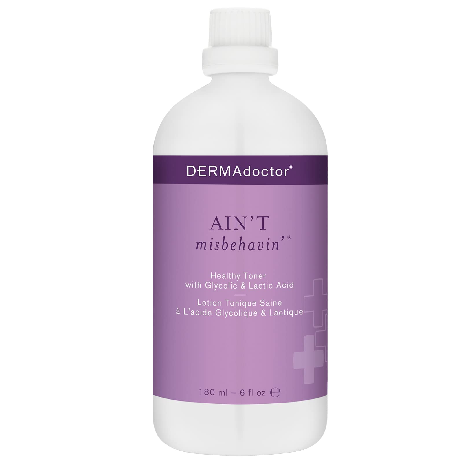 DERMAdoctor Ain't Misbehavin' Healthy Toner With Glycolic and Lactic Acid, 6 fl. oz.