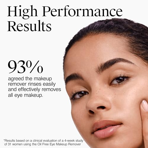 Neutrogena Gentle Oil-Free Eye Makeup Remover & Cleanser for Sensitive Eyes, Non-Greasy Makeup Remover, Waterproof Mascara Remover, Dermatologist & Ophthalmologist Tested, 8 fl. oz