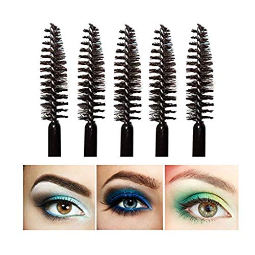 300PCS Black Eyelash Brush, Disposable Eyelash Mascara Brushes Wands Applicator Tools Makeup Brush Kits
