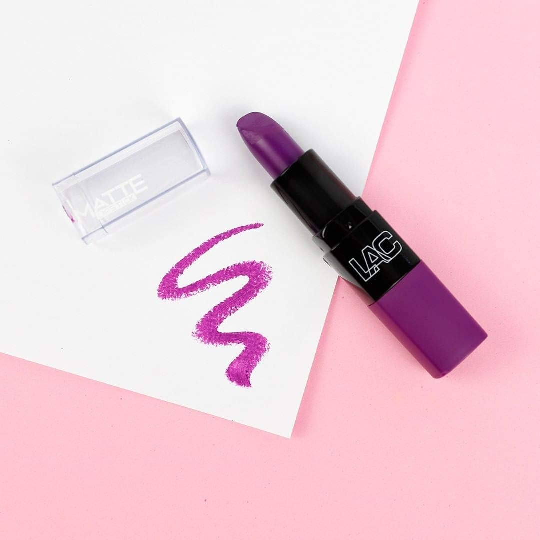 L.A. Colors Matte Lipstick, Entice Purple, 3.8g