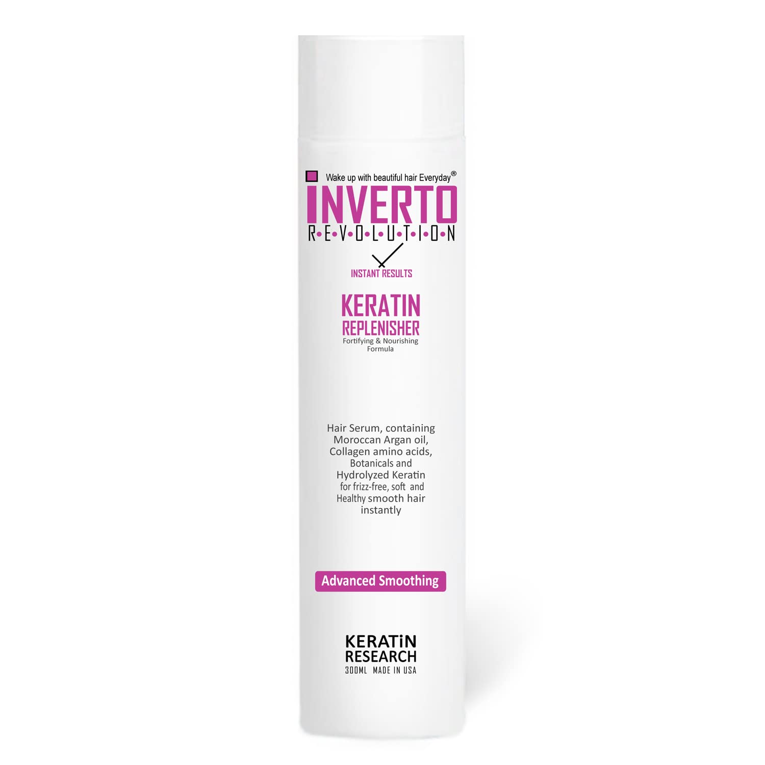 Inverto Instant Keratin Replenisher Nourishing Complex of Argan Oil and Amino Acids Smooth Soft Frizz Free Shiny Hair