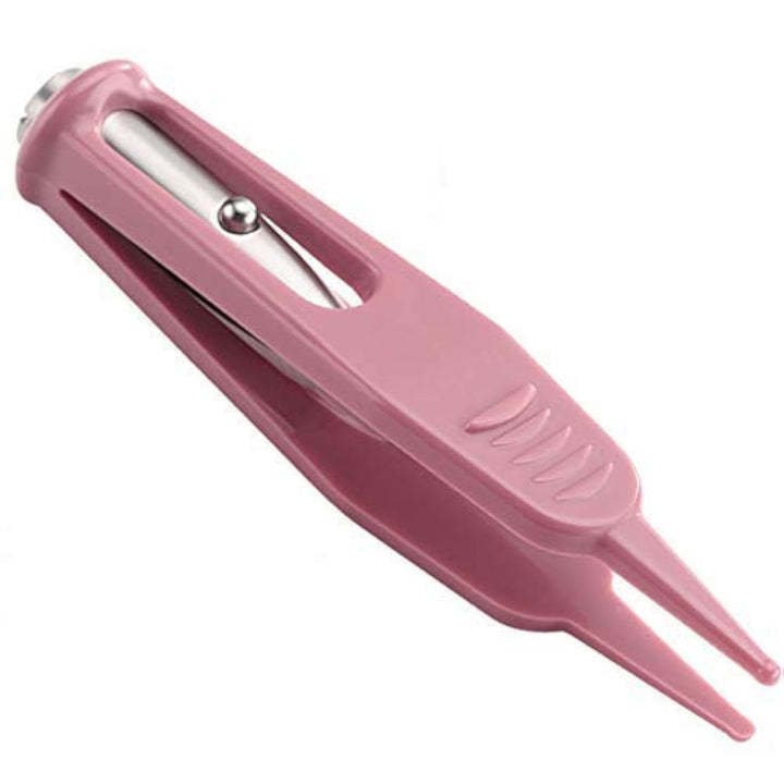 Onwon Infant Nose Cleaning Tweezer with LED Light Round-Head Safe and Effective Clip Care Ear Nose Navel Clean Tool Nipper Plier Pincet Forceps for Relieves Stuffy Nose