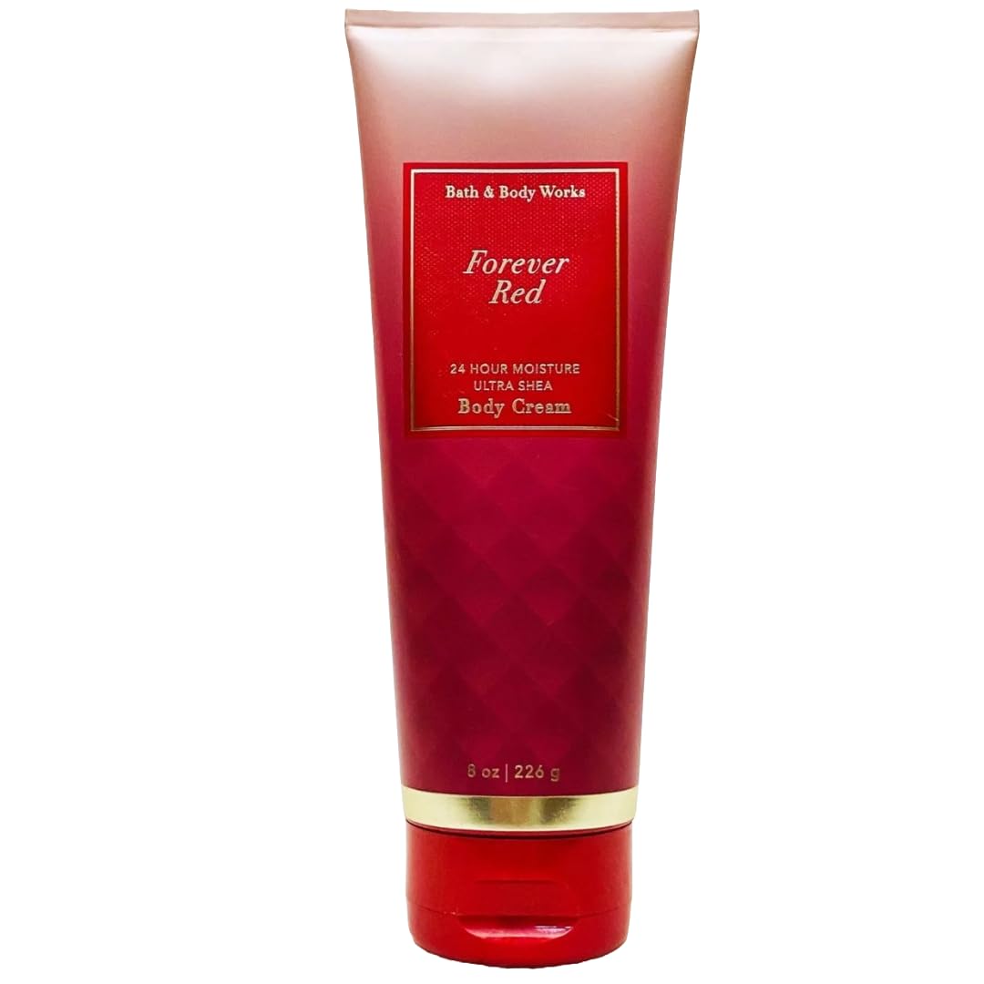 Bath & Body Works FOREVER RED Ultra Shea Body Cream 8 Ounce (Packaging Varies)