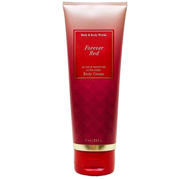 Bath & Body Works FOREVER RED Ultra Shea Body Cream 8 Ounce (Packaging Varies)