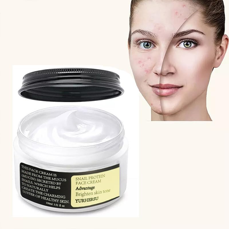 DSSdoliV Snail Mucin 92% Moisturizer Cream,advanced Snail All in One Cream,Daily Repair Face Gel,Moisturizing & Firming Cream for All Skin Types Skincare Products-100g