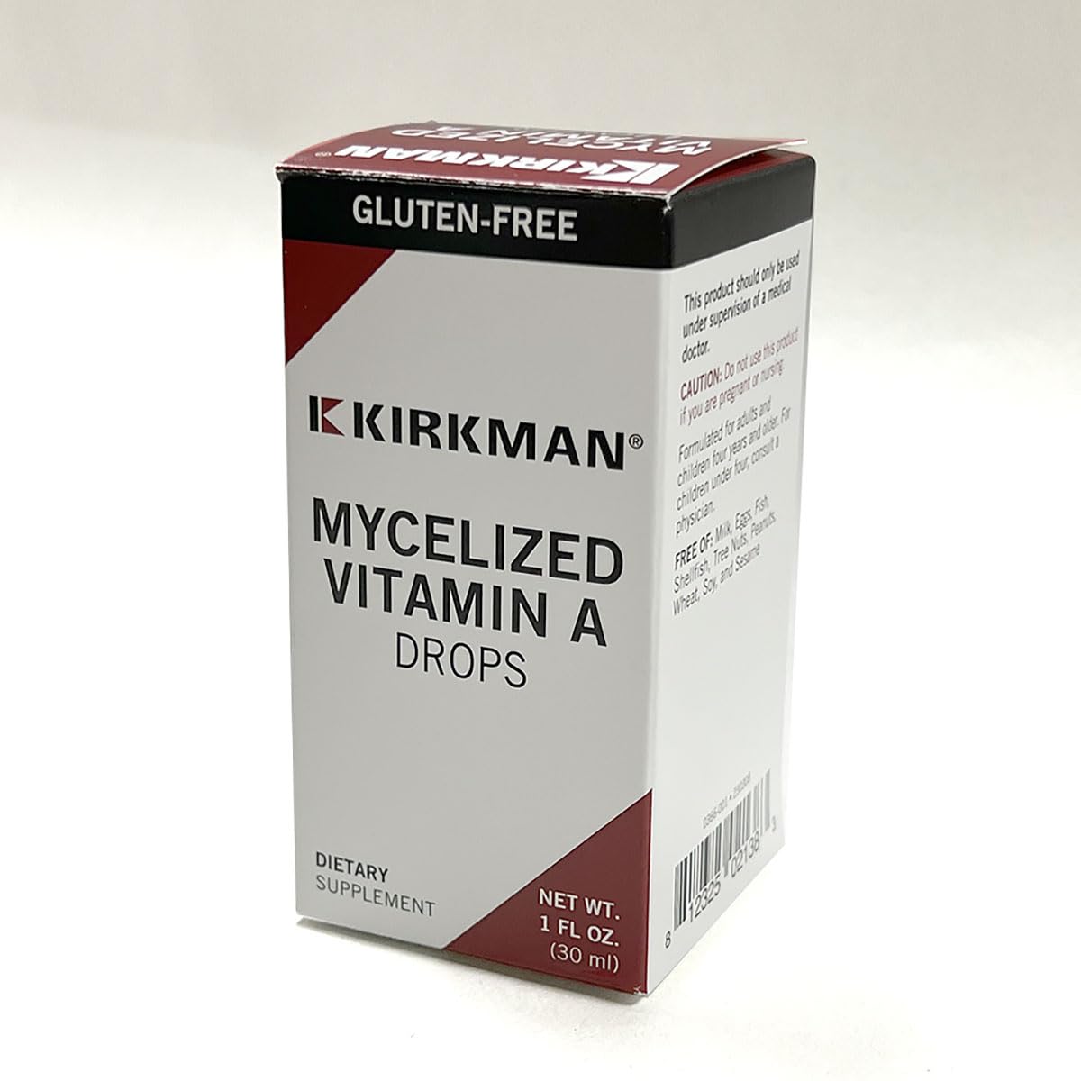 Kirkman - Mycelized Vitamin A Liquid - 30ml - Essential Vitamin - Supports Immune Health - Hypoallergenic