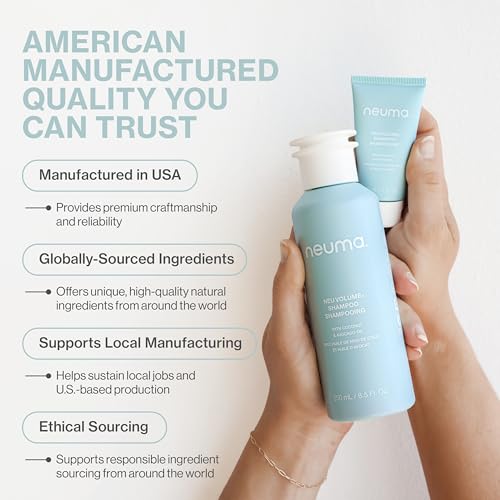 NEUMA Neu Volume Conditioner 1 Fl. Oz. Fennel, Ylang Ylang, Patchouli, and Vanilla Scent, Travel Size Moisturizing Conditioner Sulfate Free Paraben Free