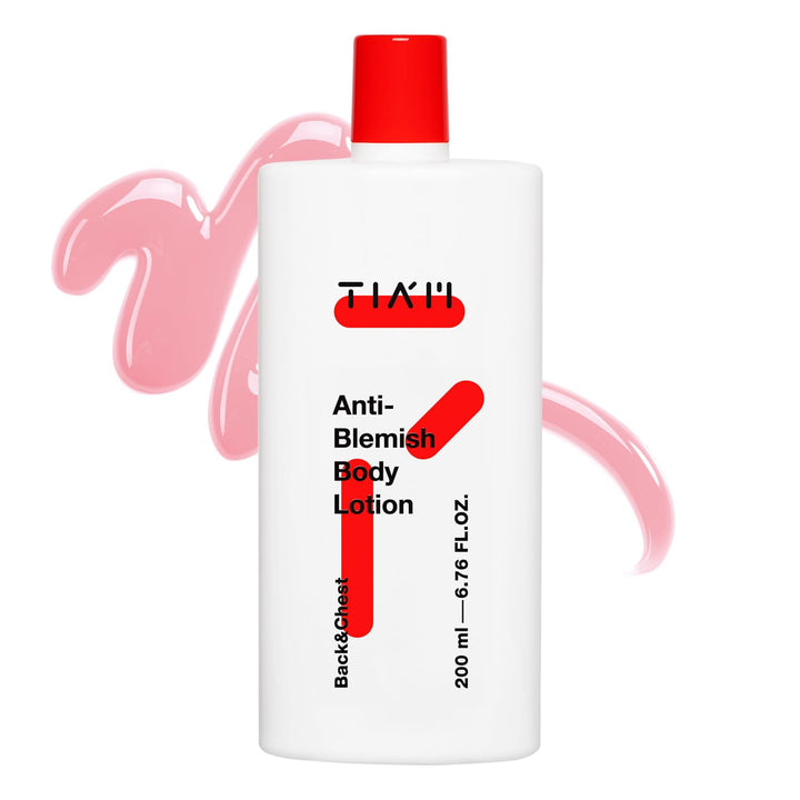 TIA'M TIAM Anti-Blemish Body Lotion, Body Acne Care, Bacne, Great for Fighting Breakouts, 6.76 FL.OZ.