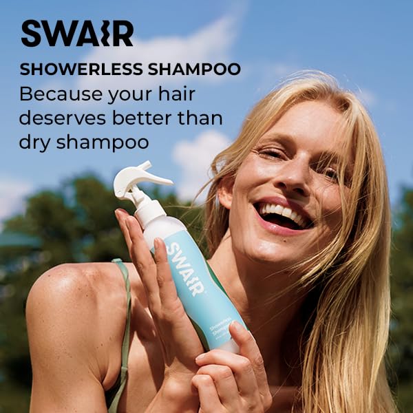 SWAIR Sampler Travel Size - Showerless Shampoo & SweatShield Leave-In - Clean Ingredients - Perfect for Gym Bag or Carry-On