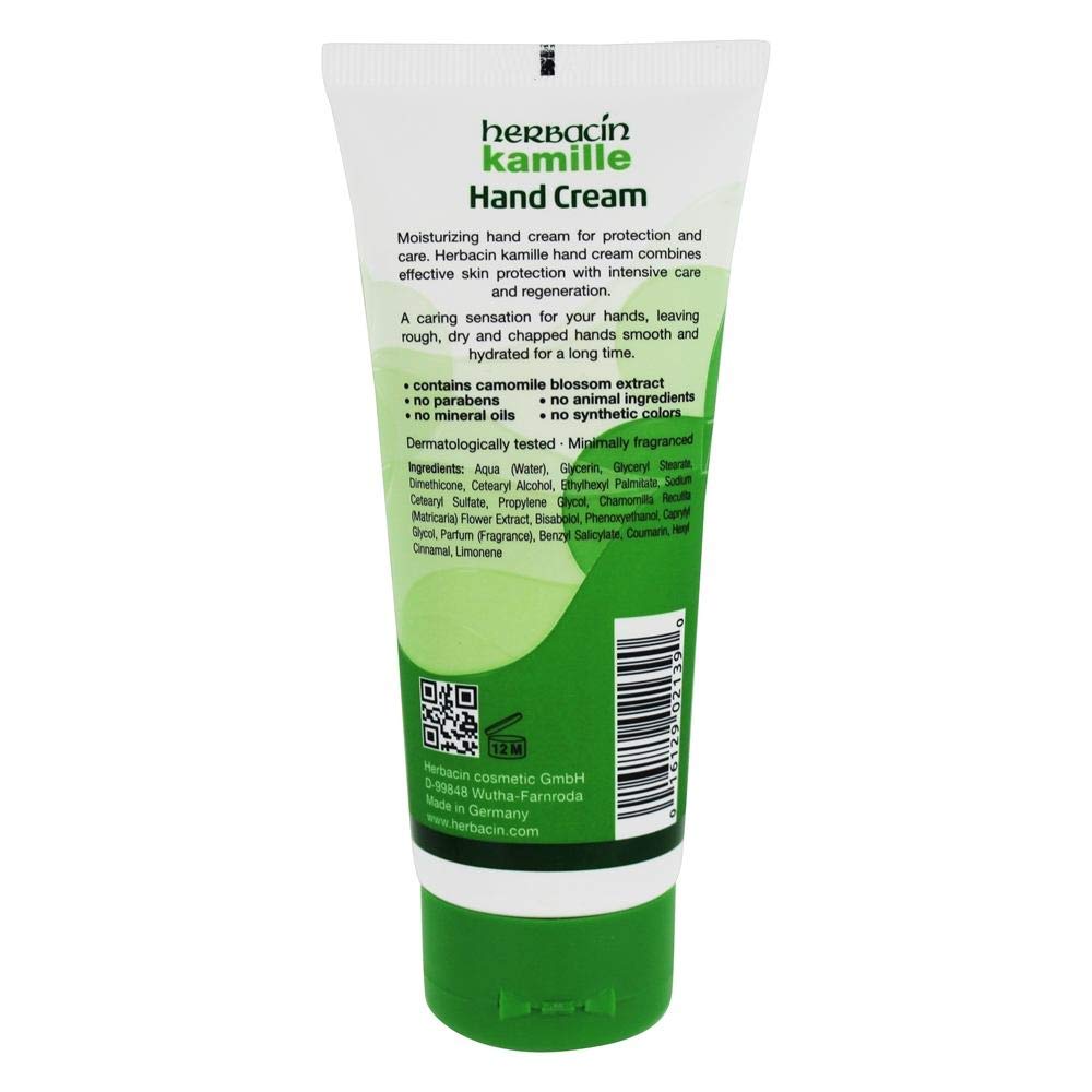 Herbacin Kamille Hand Cream, 3.4 Ounce, 3 Pack