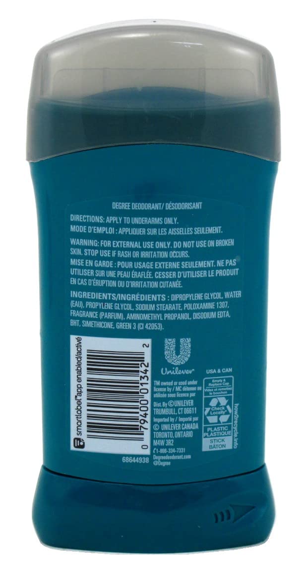 Degree Deodorant 3 Ounce Mens Time Released Intense Sport (88ml) (3 Pack)