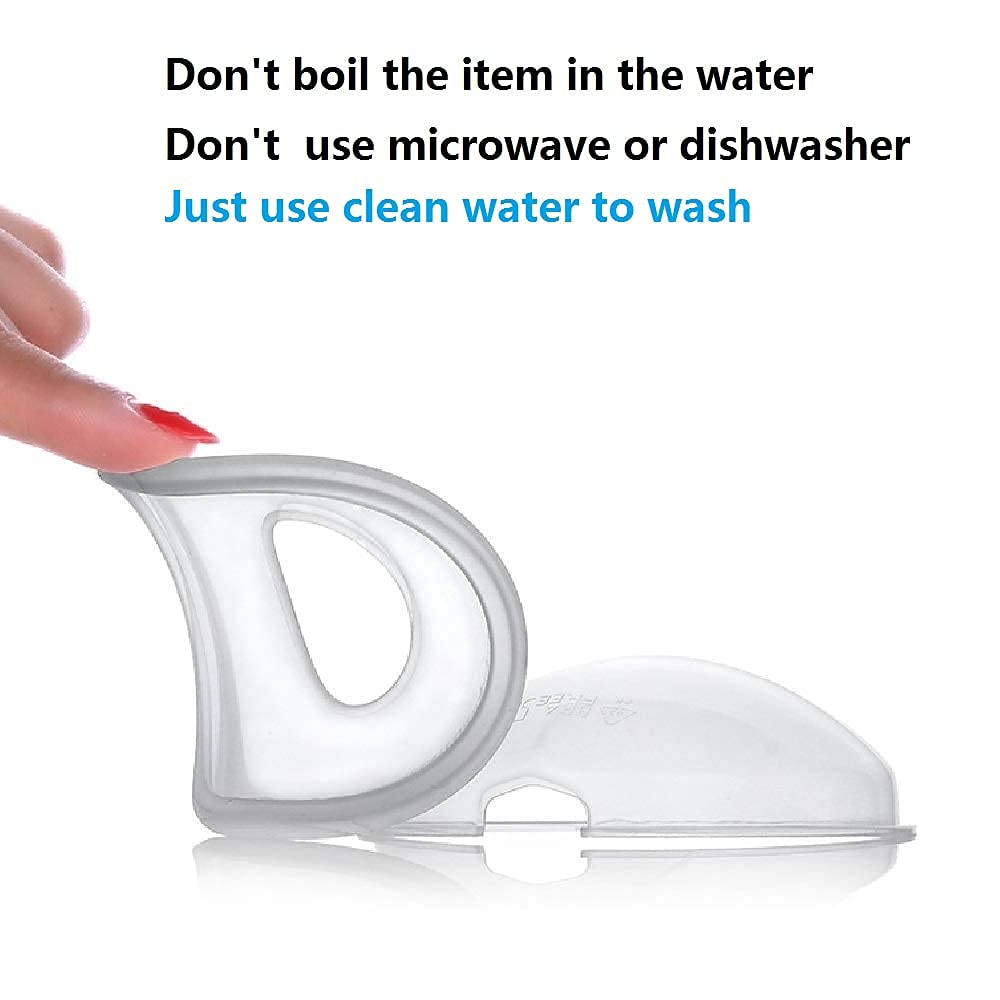 Breast Milk Leaking Storage Collection Shell Nursing Mom for Breastfeeding Nipple Cups Reusable Washable(2 Pack)