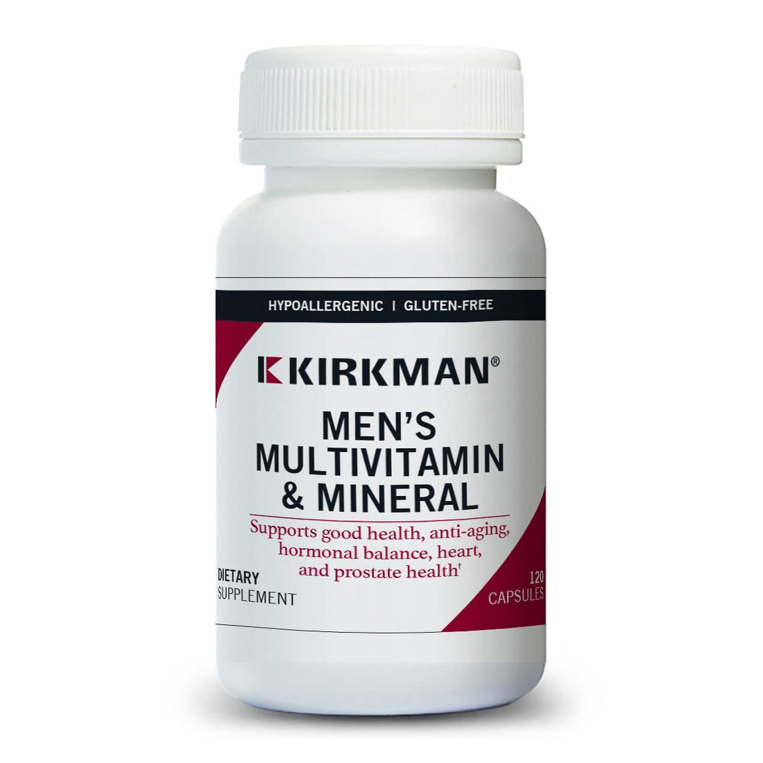 Kirkman 60 to 90 Men’s Multi-Vitamin and Mineral Boost || 120 Vegetarian Capsules || Provides Comprehensive Vitamin and Mineral Support for Senior Men || Gluten and Casein Free