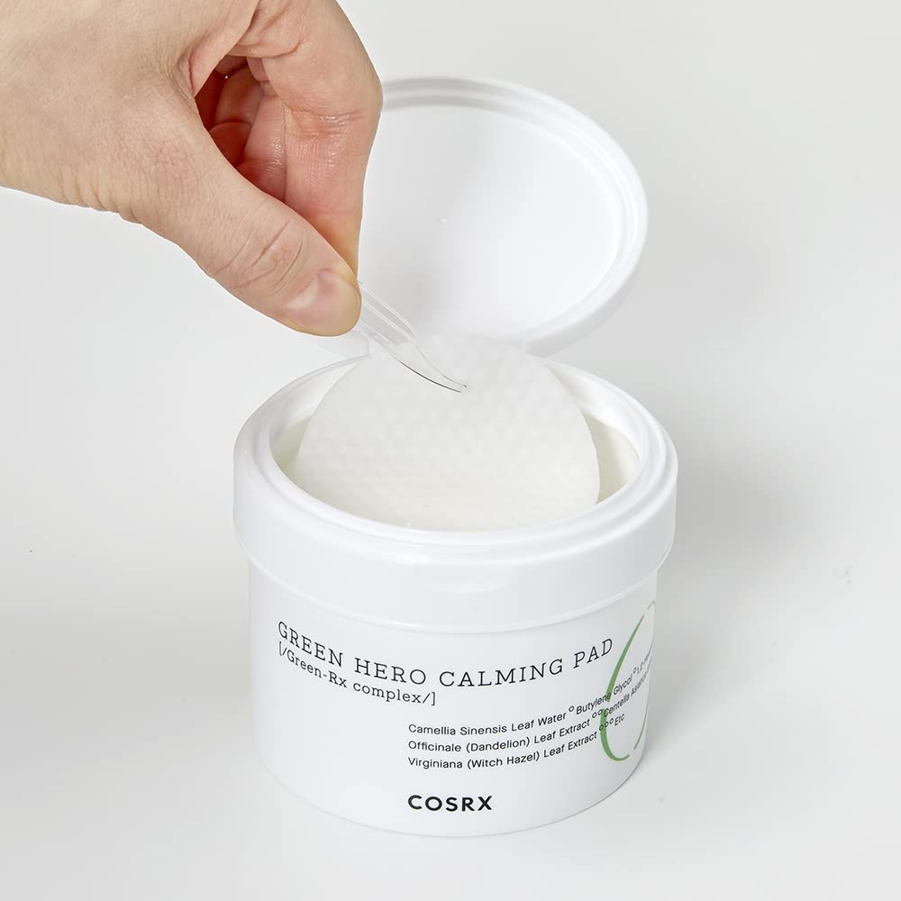 COSRX Green Tea Toner Pads, Relief Redness, Face Toner for Sensitive & Irritated Skin, Soothing, Hydrating, Refreshing, 70 Pads, Korean Skin Care