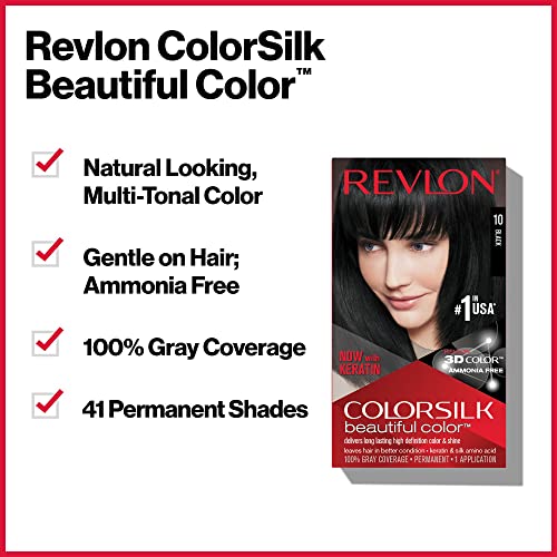 Revlon Colorsilk Beautiful Color for Unisex, #34 Deep Burgundy (Pack of 12)