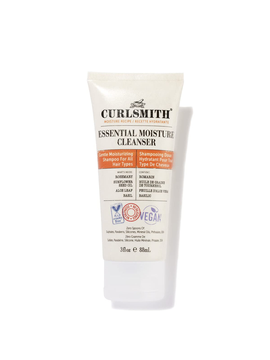 CURLSMITH - Essential Travel Trio, with Cleanser, Conditioner and Style Balm, For Wavy, Curly and Coily Hair 2x 89ml/3fl oz, 1x 59ml/2fl oz