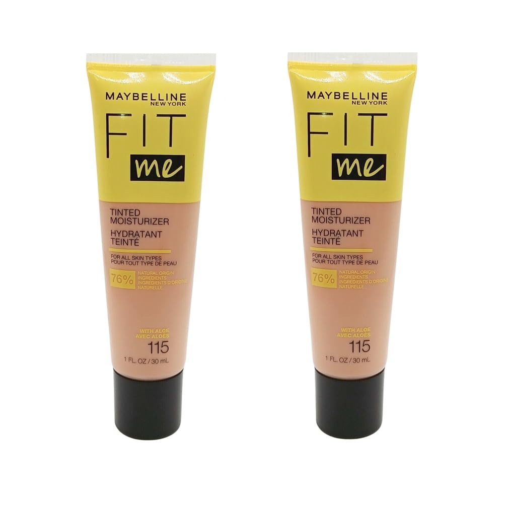 Maybelline New York Pack of 2 Fit Me Tinted Moisturizer, 115