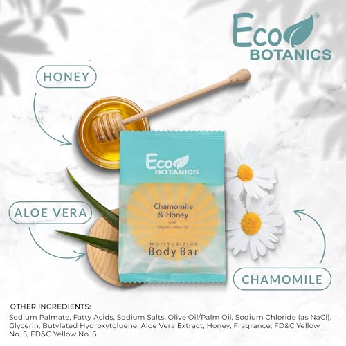 Eco Botanics Travel-Size Hotel Body Bar Soap, 0.89 oz (Case of 100)