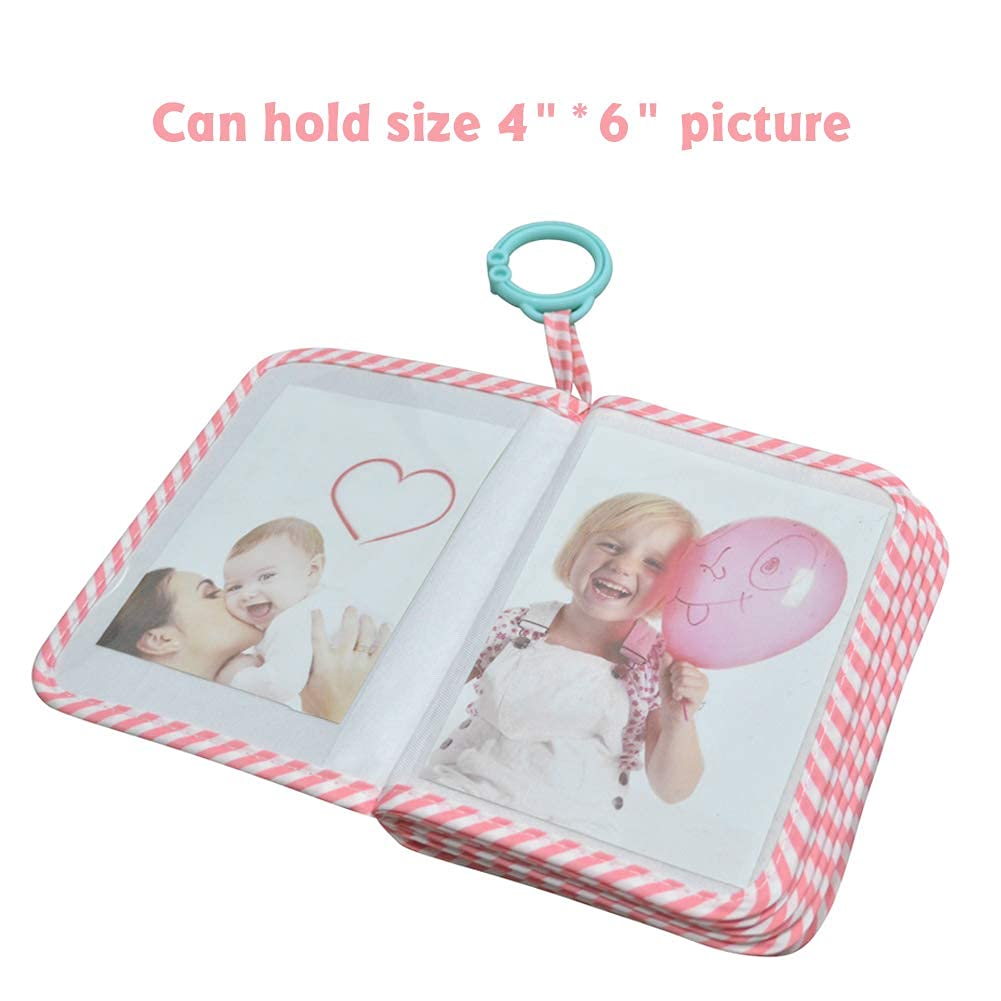 Baby's My First Family Album,Soft Cloth Photo Book,Baby Cloth Album with Photo Pockets