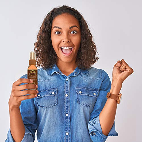 Argan Spray Mist Oil For Hair Helps Stop Roughness Of Hair Enhances Elasticity,Manageability&Shine Paraben Free For All Skin & Hair Types and Textures Made in USA 2oz
