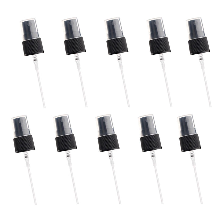 12PCS Black Plastic Spray Top Fine Mist Sprayer Cosmetic Spray Bottle for Home Office Cleaning Household Supplies