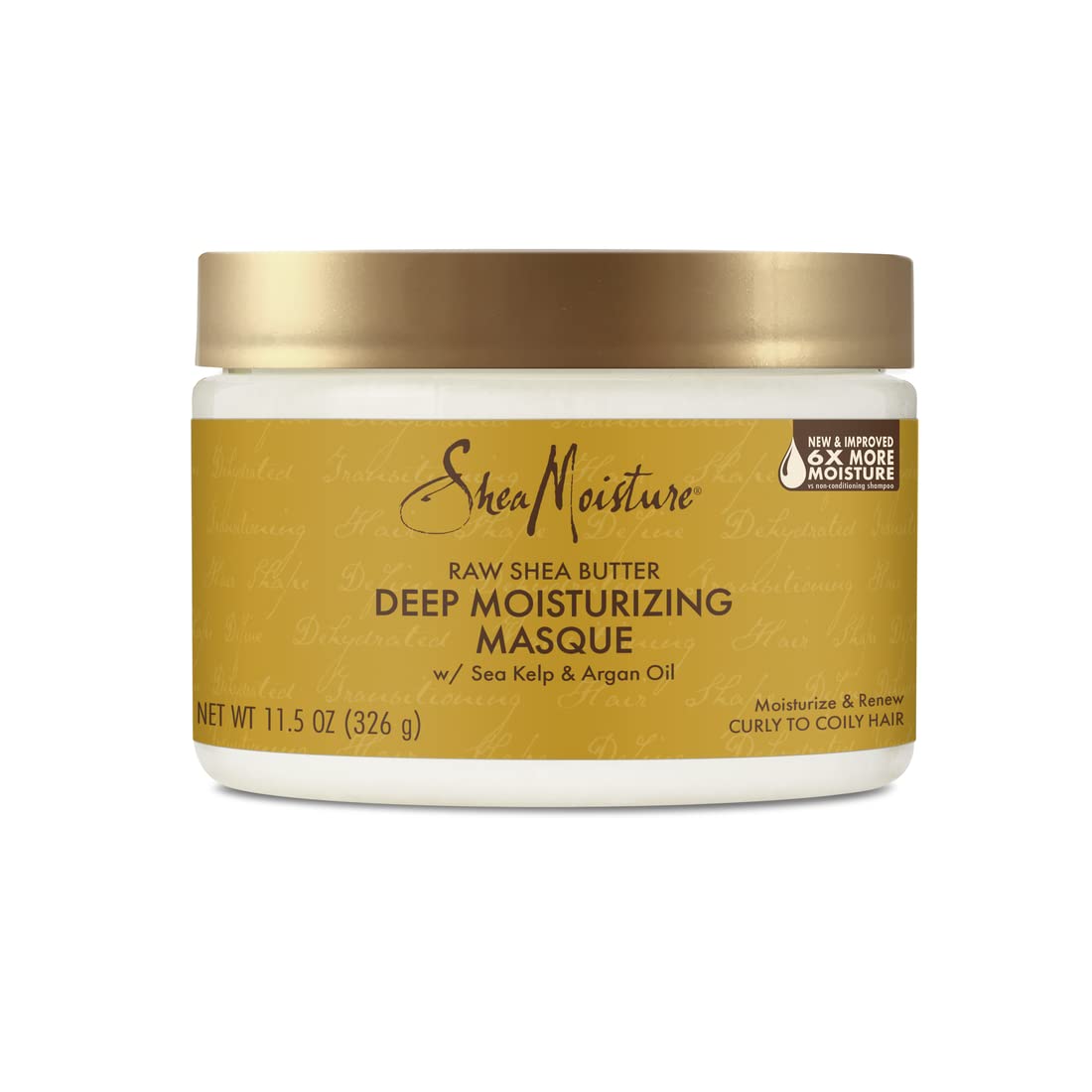 SheaMoisture Raw Shea Butter Deep Moisturizing Hair Masque, 11.5 fl oz - Deep Conditioner for Curly Hair to Moisturize and Renew, Sustainable, Organic, Cruelty-Free