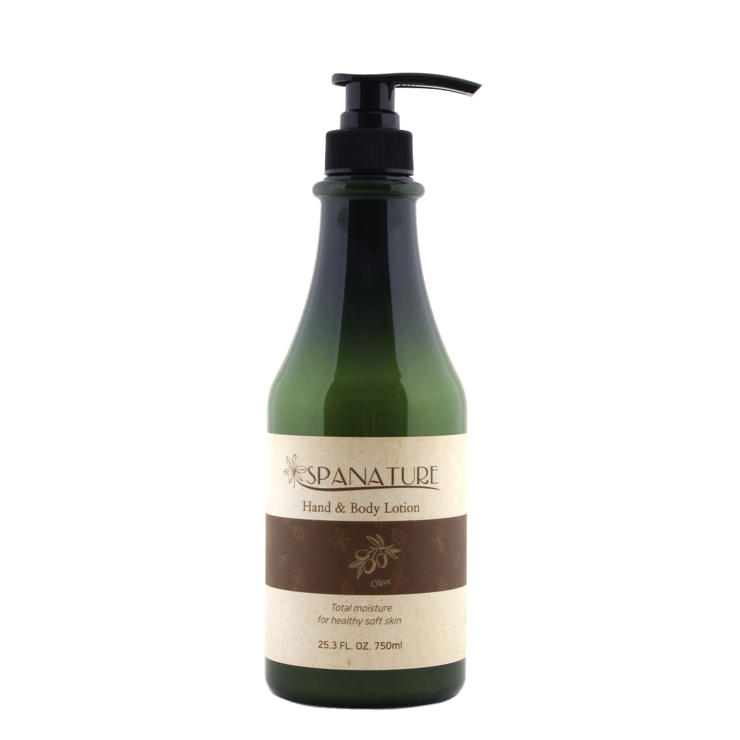 Olive: Spanature Hand & Body 750Ml/25Oz Lotion Selection Made In Korea (Olive)