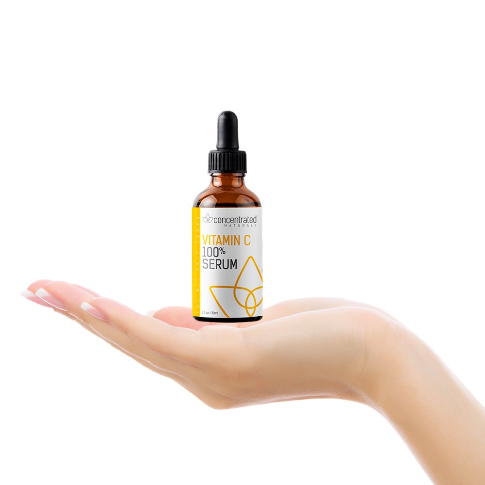 Vitamin C 100% Serum for Face | Professional Grade | High Concentrate Formula May Help Smooth Appearance of Wrinkles, Brightens | May Improve Appearance of Skin Tone for More Youthful-Looking Skin 1oz