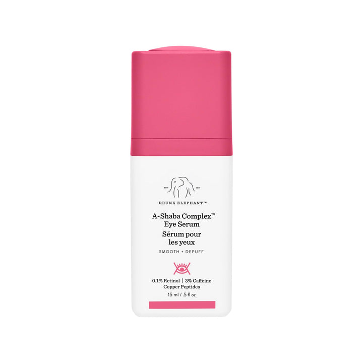 Drunk Elephant A-Shaba Complex Eye Serum - 15 ml/.5 fl oz - .1% Retinol Eye Cream - Clean Clinical Skincare - Cruelty-Free - Dermatologist-Tested - Free of Essential Oils, Silicones, and Fragrance