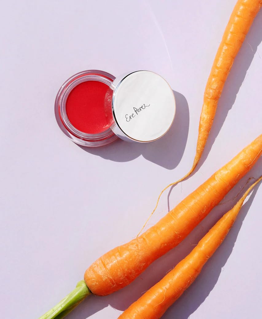 Ere Perez - Natural Carrot Color Pot - Vegan Lip + Cheek Tint (Hello (Poppy Flower))
