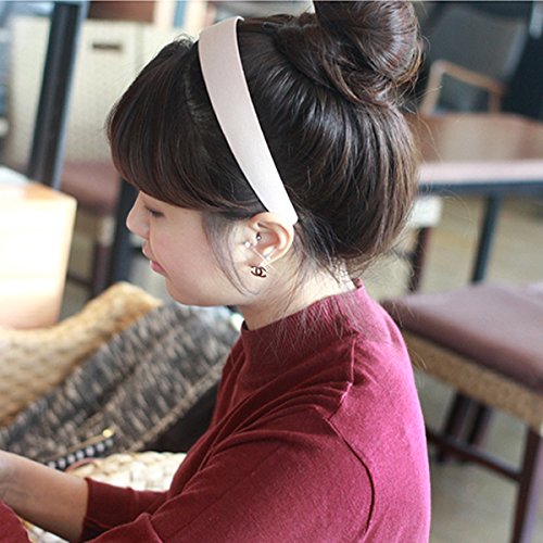 6 Pcs Bright Colors: Loneedy 6 Hard Headbands, 1 Inch Wide Non-Slip Ribbon Hairband For Women (6 Pcs Bright Colors)