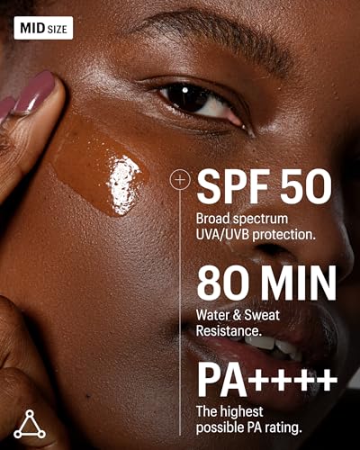 Allies of Skin Daily Face Sunscreen SPF 50, Travel Size | Zero White Cast Lightweight Formula | Dermatologist Tested Under Makeup Primer| Water-Resistant & PA++++ Broad Spectrum UVA/UVB (0.7 oz)