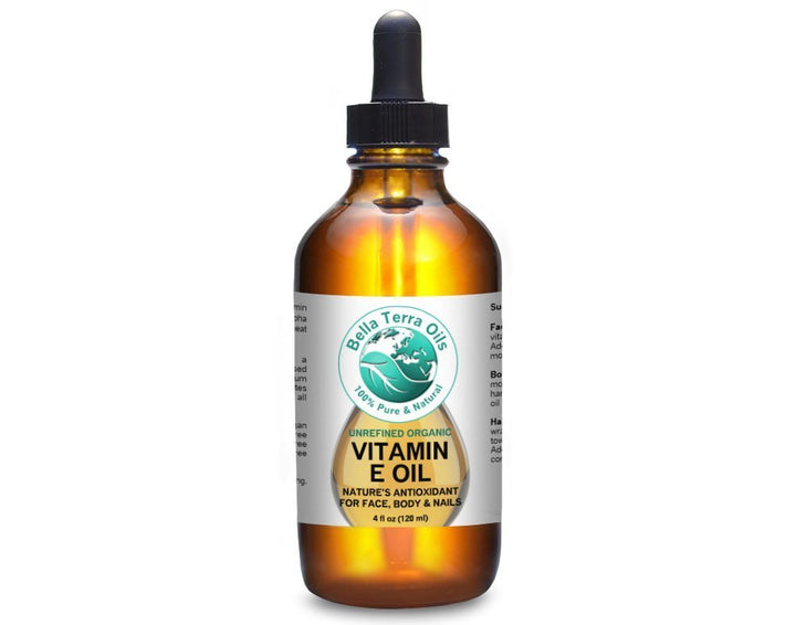 Bella+Terra+Oils D-alpha Tocopherol Natural Antioxidant Organic Vitamin E Oil, 4 oz