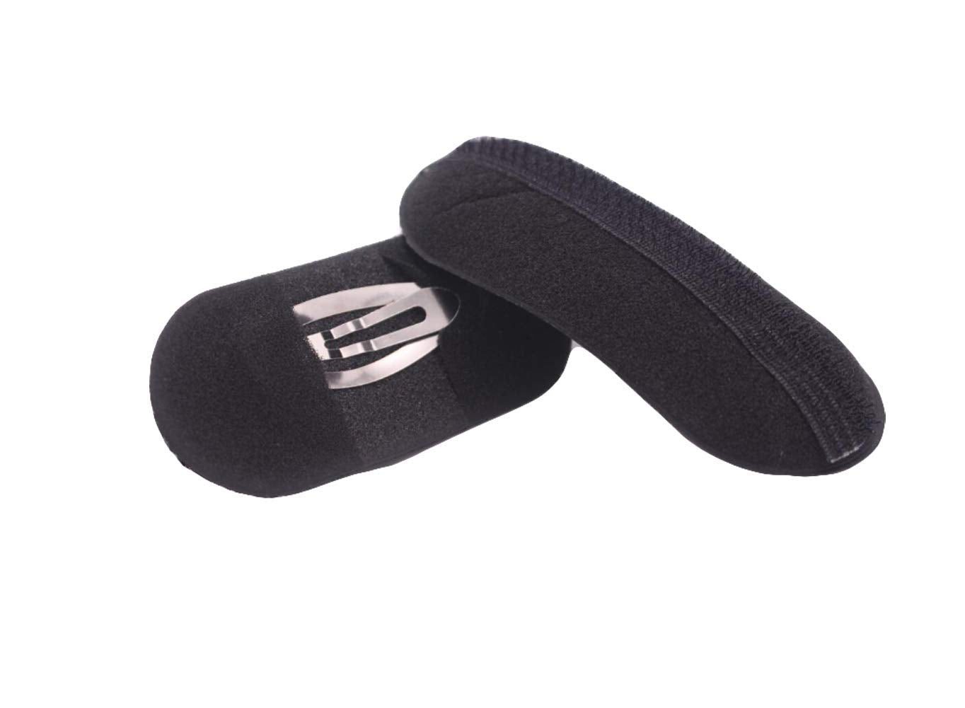 10 Pcs Black Sponge Bump Up Hair Clip Volume Padding Bun Updo Magic Head Insert Hair Barrettes Maker Tool Hairpins Hair Accessories