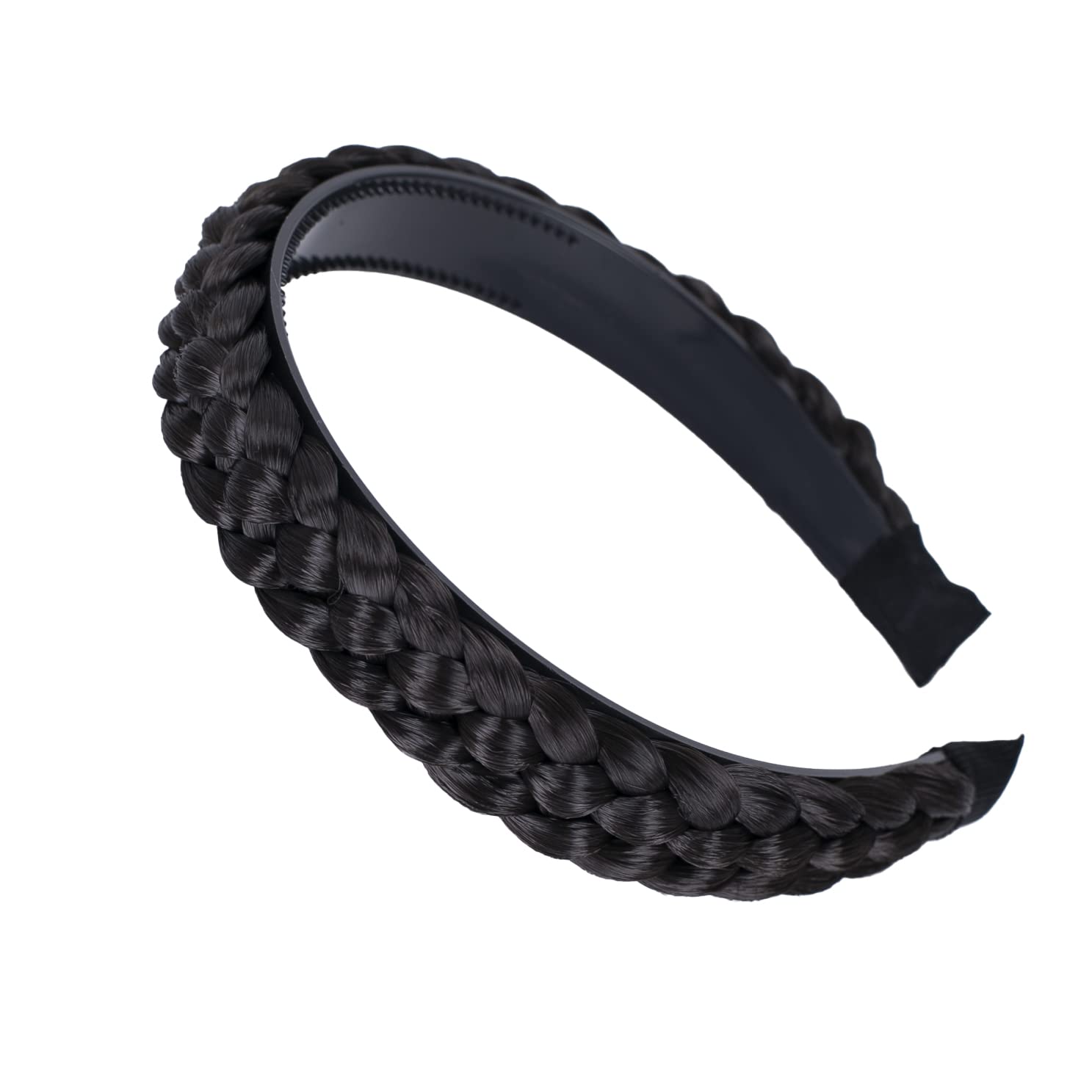 dark chocolate brown # 4 HR9 : PRETTYSHOP Hairband Plaited Braid Headband Hair Piece Diverse Colors (dark brown chocolate 4 HR9)