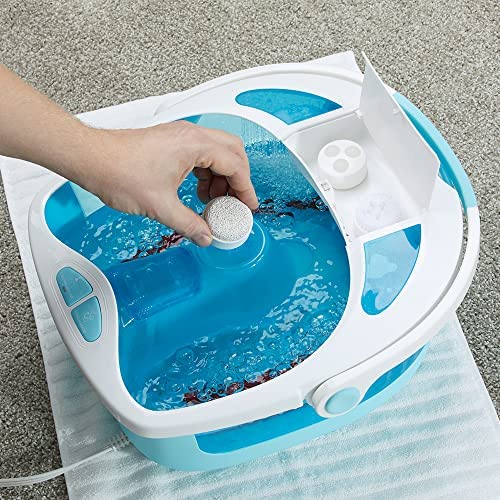 HoMedics Shower Bliss Foot Spa, Shower massage water jets, Pedicure center with 3 attachments, Toe-touch control, FB-625H